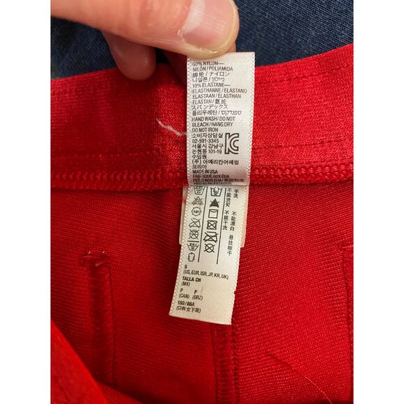 American Apparel Women's S Red Satin Retro Booty Shorts - Picture 4 of 5